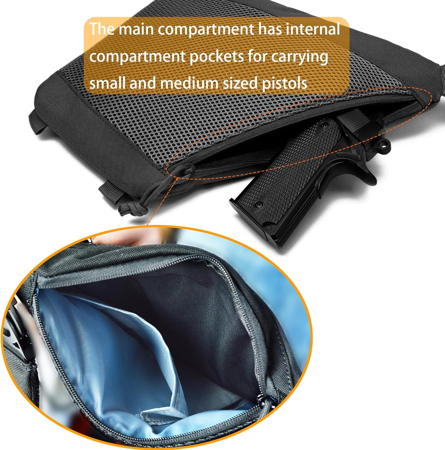 Concealed Tactical Crossbody Sling Bag