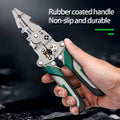 Collapsible Multi-Function Electrician Hand Tool Industrial Grade Wire Stripper, Durable High Carbon Steel Precision Tool for Cutting, Crimping, and Stripping - Suitable for All Electrical Work Sinterklaas