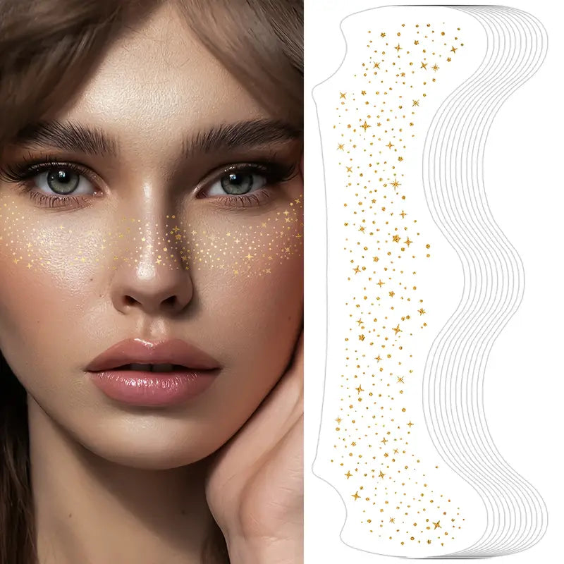 [Hot sale]Golden Glitter Freckles Face Tattoo Stickers