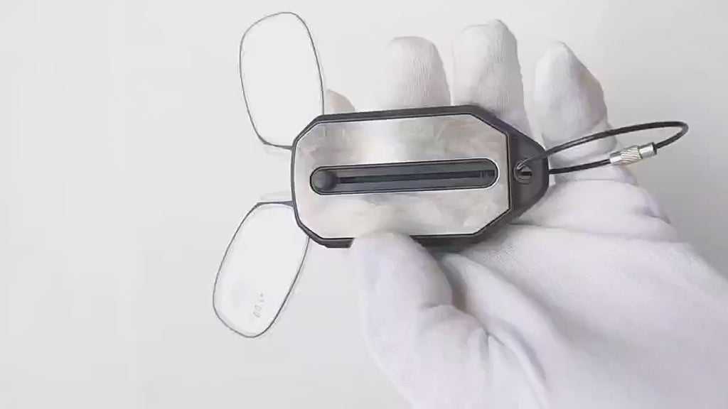 Compact & Stylish Clip-On Reading Case with Keychain