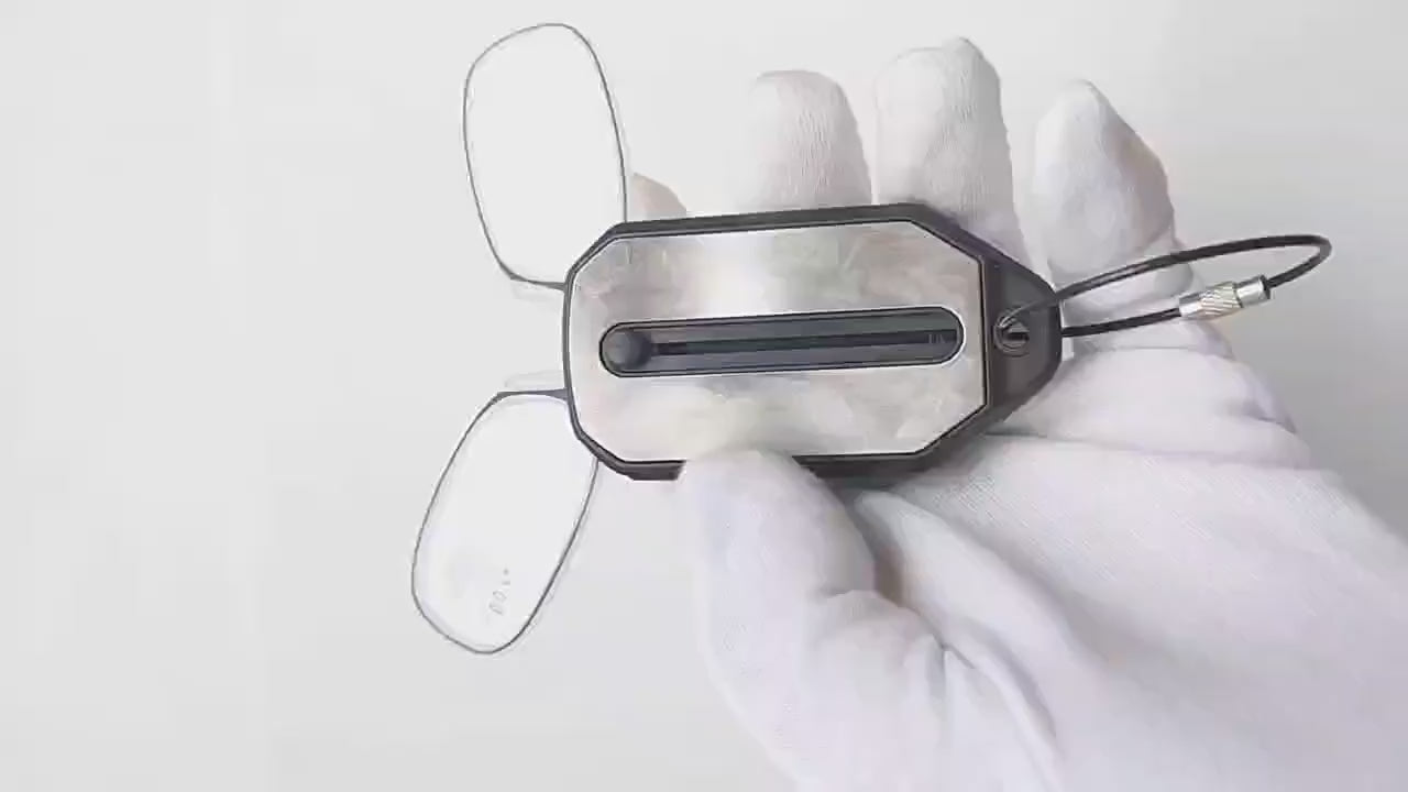 Compact & Stylish Clip-On Reading Case with Keychain