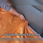 4pcs Gray Fitted Sheet Clips & Straps - Durable PP Plastic Corner Grips to Secure Mattress Fit