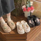ASOFTER Women'S EVA Clog Shoes - Cute Bunny & Heart Design