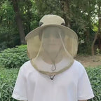 Men's and Women's outdoor mosquito net cap