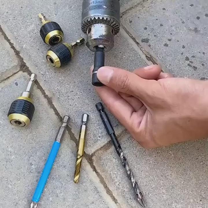 Hand Electric Drill Three-claw 60mm Large Head Pop-up Hexagonal Handle Quick Change Connector