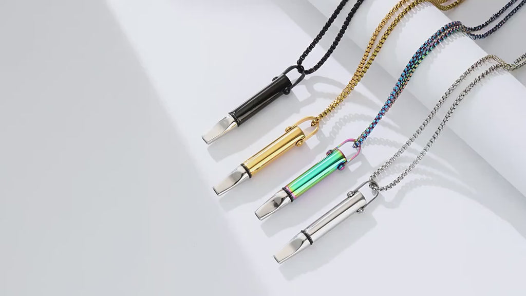 Titanium Steel Core Necklace - Built-In Core Meditation Tool for Anxiety & Calming Mind, Positive Thinking