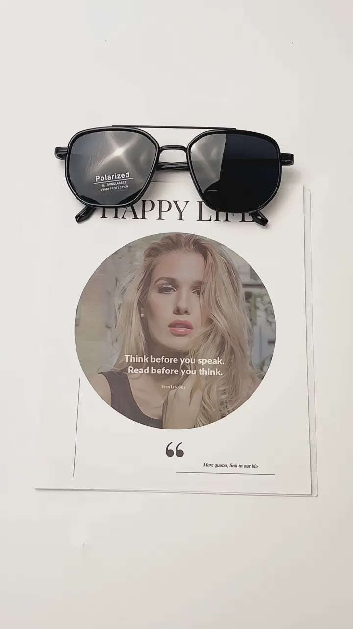 2025 Geometric Frame Double Beam Sun Protection Glasses Trends