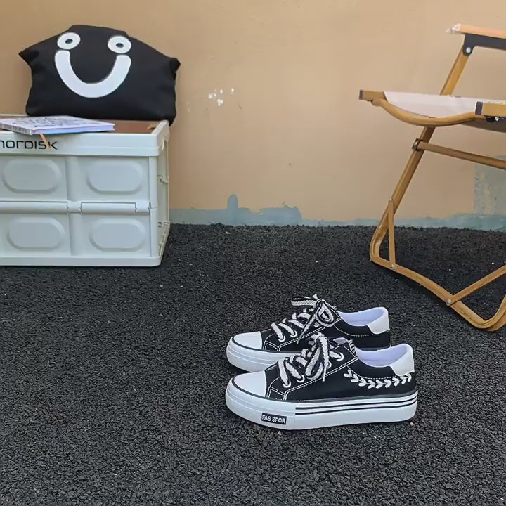 Womens Sneakers Ears of Wheat Platform Shoes