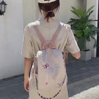 Women'S Anti-Theft Floral Embroidered Backpack