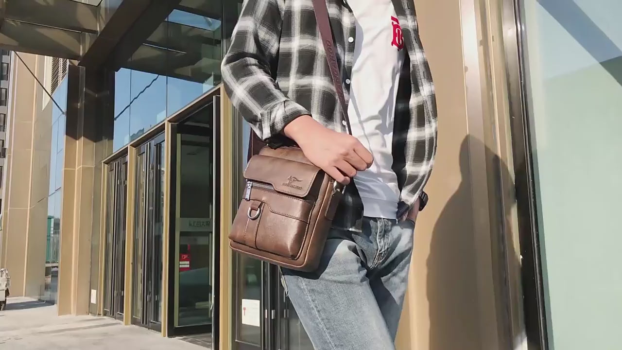 Luxury Brand Vintage Messenger Bag Men Leather Shoulder Bags For Men