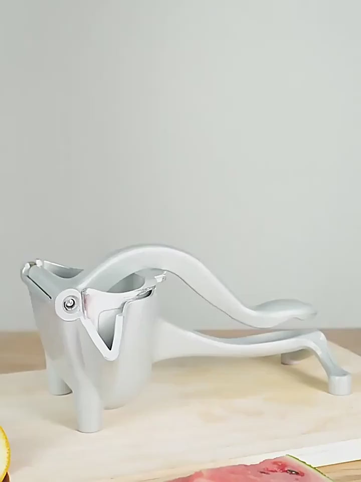 Premium Aluminum Manual Citrus Juicer - Perfect for Oranges, Lemons & Pomegranates