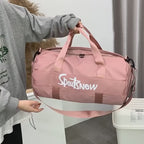 Stylish Portable Sports Gym Bag Large Capacity Duffle Travel Bag