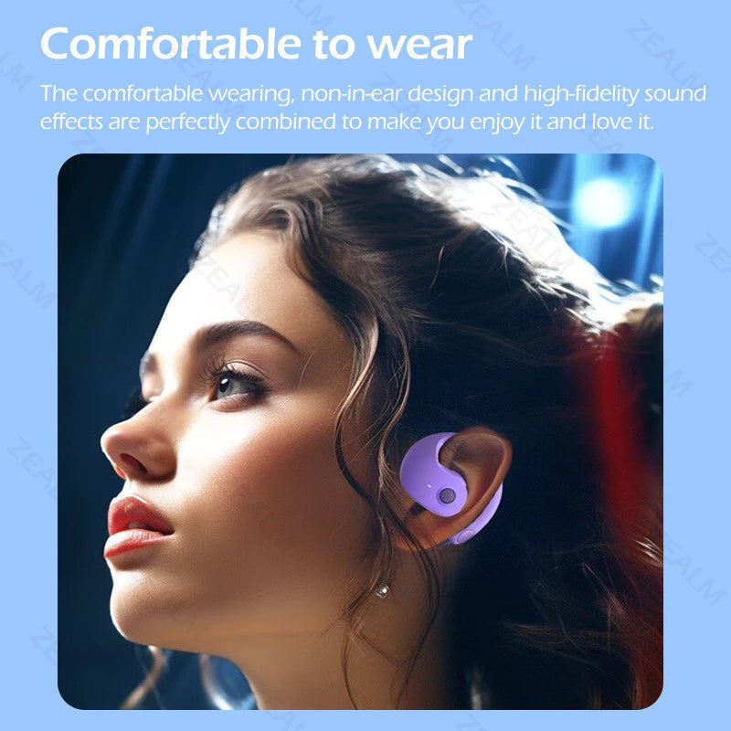 Outside Open Ear Earbuds Hanging Earphones Bluetooth Out Of Ear Open Ear Headphones Outside The Ear Wireless Ear Hanging Bluetooth Headset Bone Conduction Headphones Earbuds Open Over Ear Buds